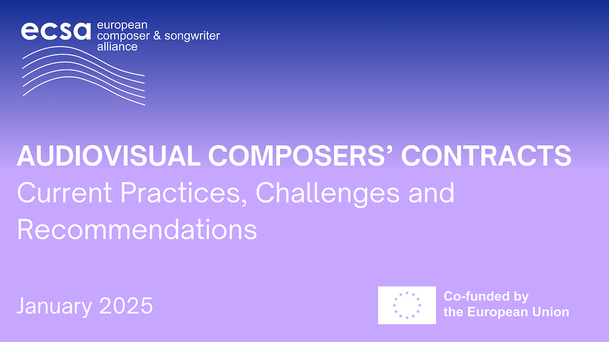 ECSA AV Composers Contracts Report